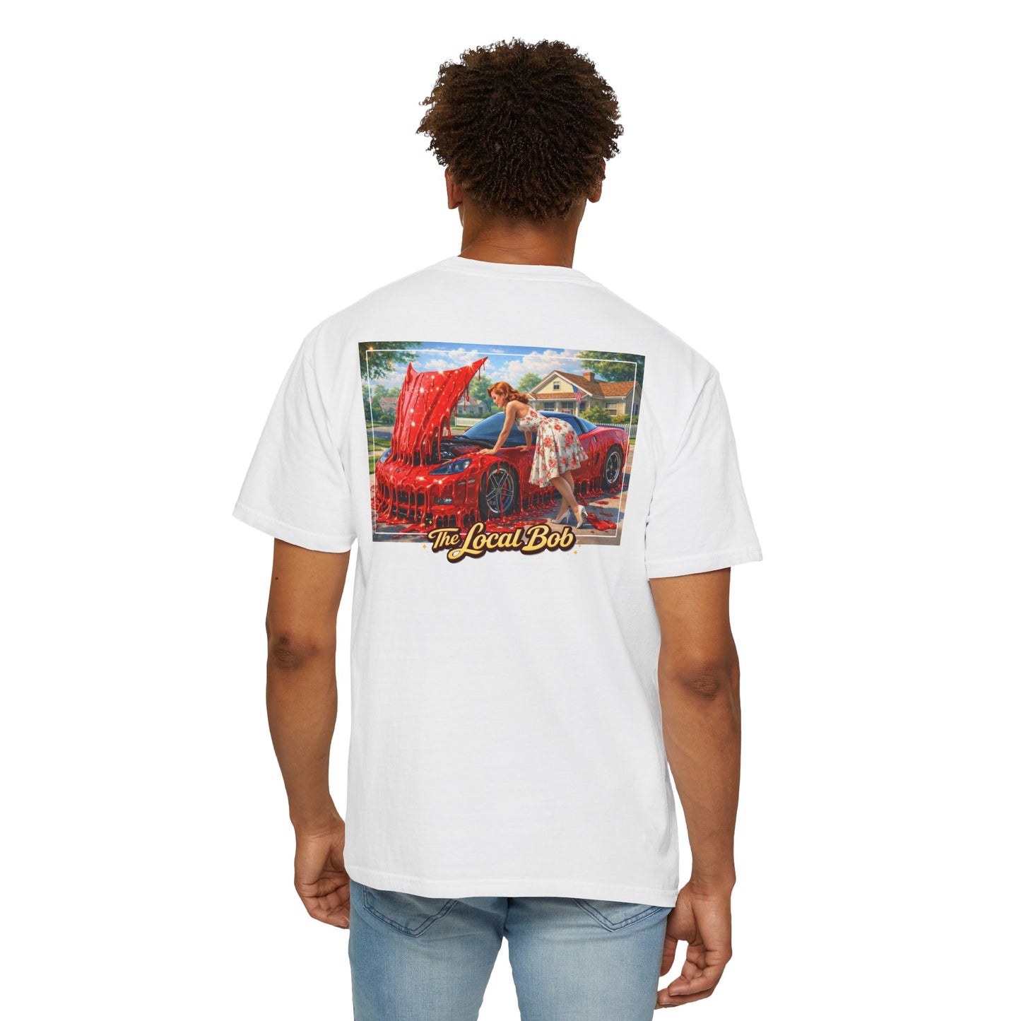 Red, White & Drip Tee