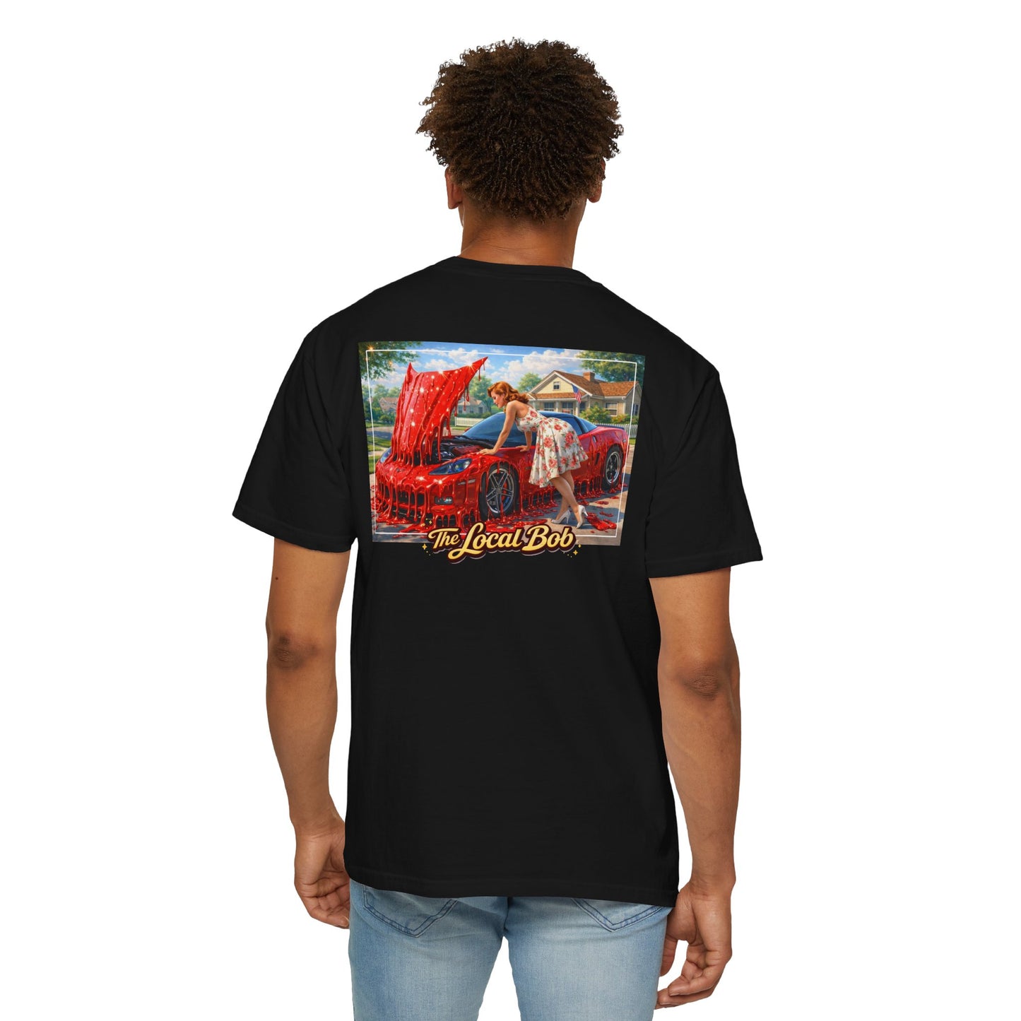 Red, White & Drip Tee